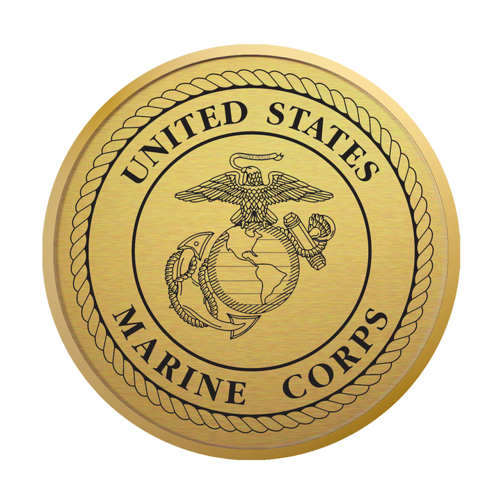 United States Marine Corps Century Gold Engraved Certificate Frame (Horizontal)*