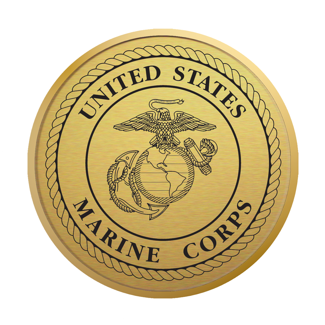 United States Marine Corps Gold Engraved Hampshire Certificate Frame (Horizontal)*