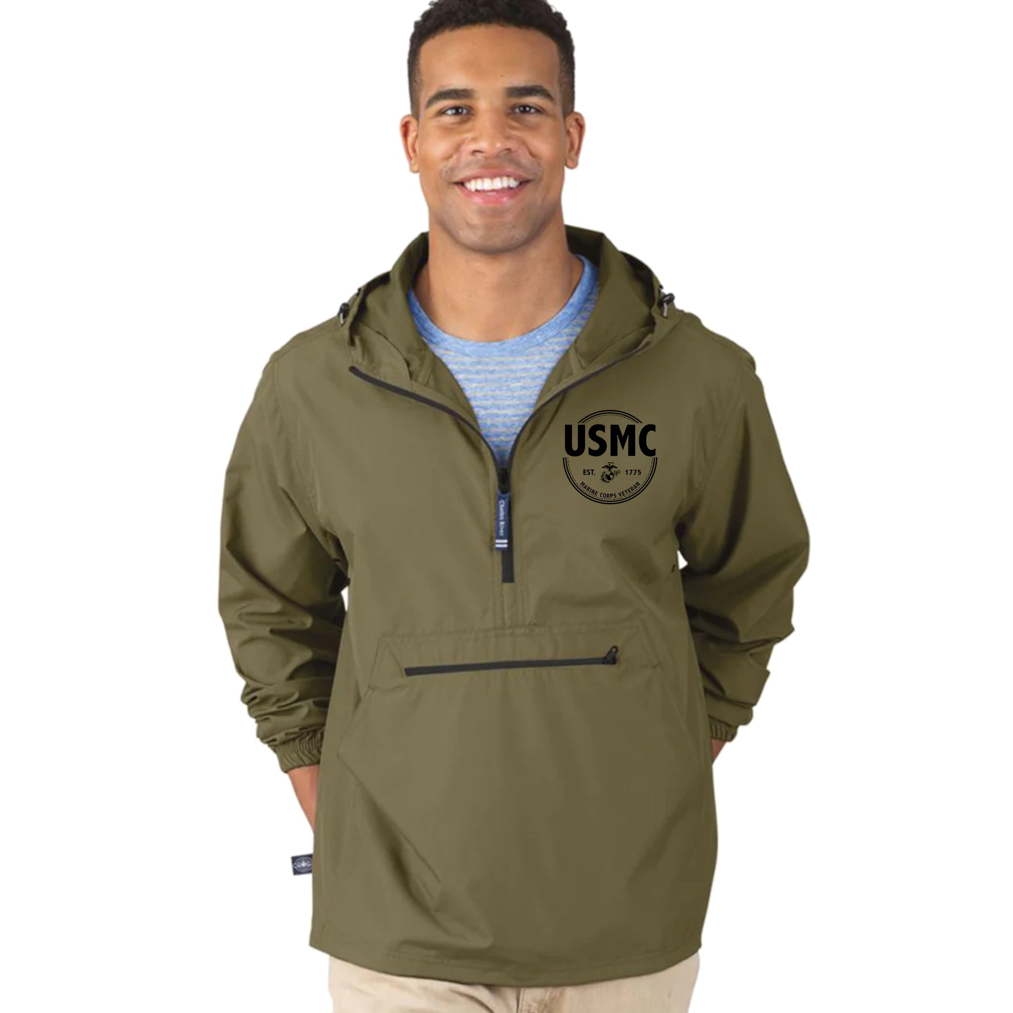 Marines Veteran Pack-N-Go Pullover