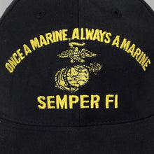 Load image into Gallery viewer, Once A Marine Always A Marine Hat(Black)