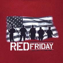 Load image into Gallery viewer, RED FRIDAY USA FLAG CREWNECK (CARDINAL) 2