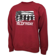 Load image into Gallery viewer, RED FRIDAY USA FLAG CREWNECK (CARDINAL) 1