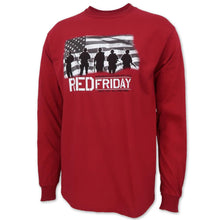 Load image into Gallery viewer, RED FRIDAY USA FLAG LONG SLEEVE T-SHIRT (CARDINAL)