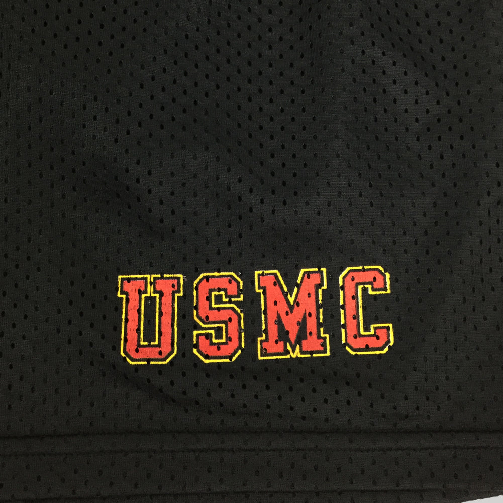 USMC Athletic Pocket Mesh Shorts (Black)