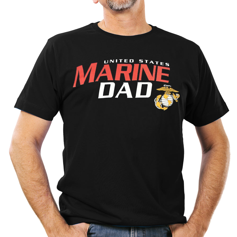 United States Marine Dad T-Shirt (Black)