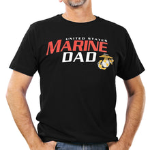 Load image into Gallery viewer, United States Marine Dad T-Shirt (Black)