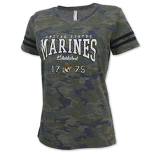 Load image into Gallery viewer, United States Marines Ladies Camo T-Shirt