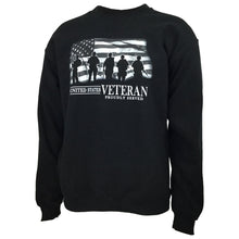 Load image into Gallery viewer, UNITED STATES VETERAN PROUDLY SERVED CREWNECK (BLACK) 1