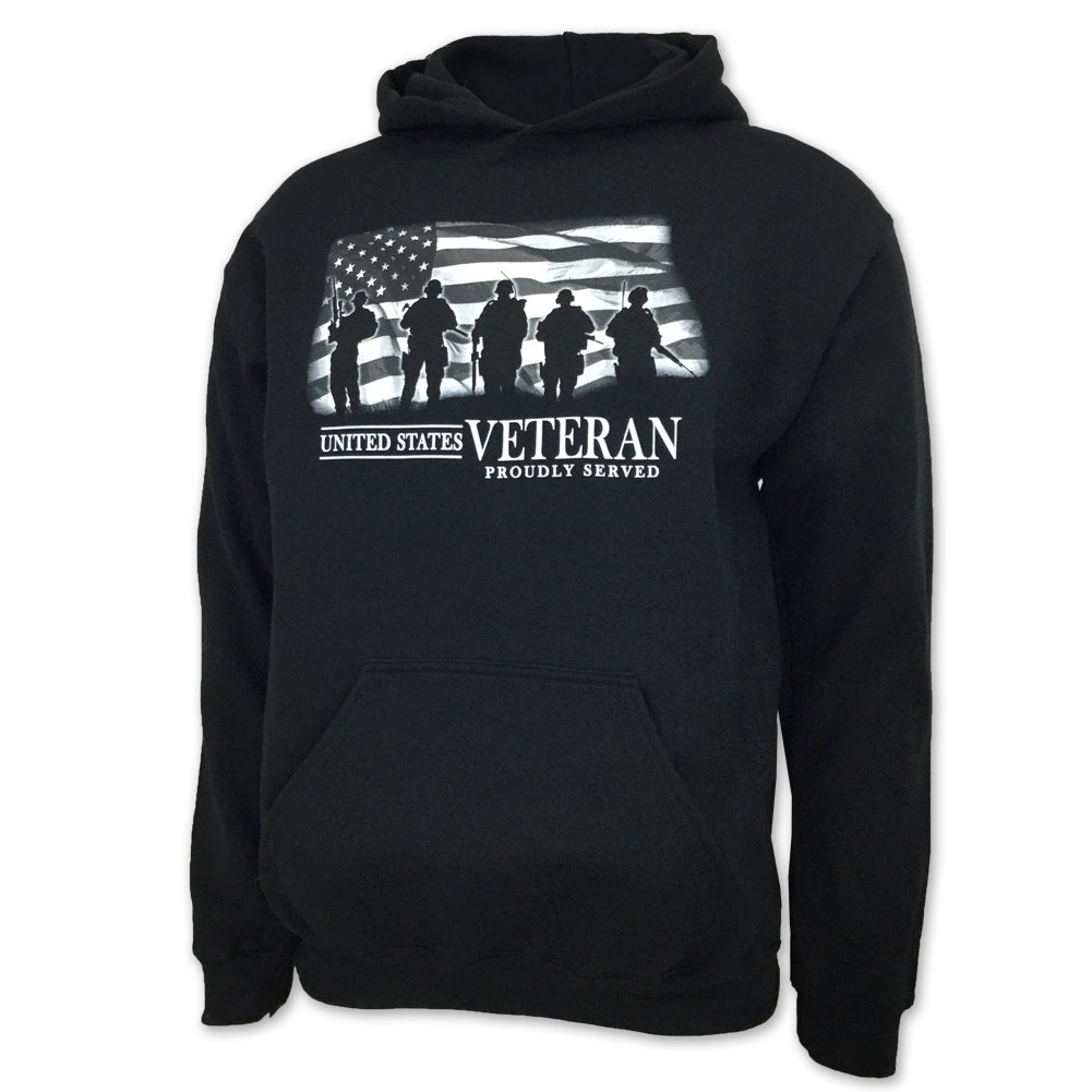 United States Veteran Proudly Served Hood (Black)