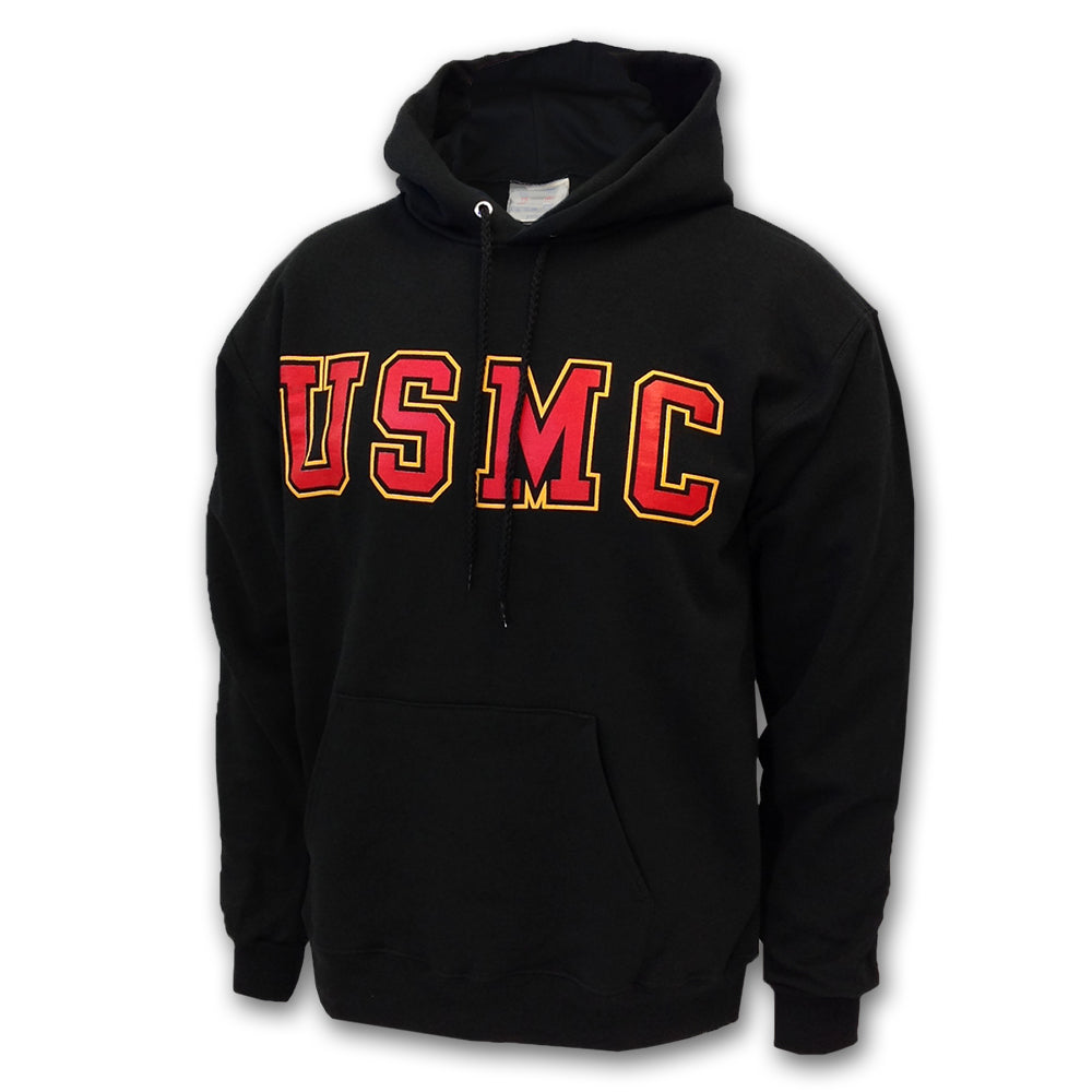 USMC Bold Block Hooded Sweatshirt