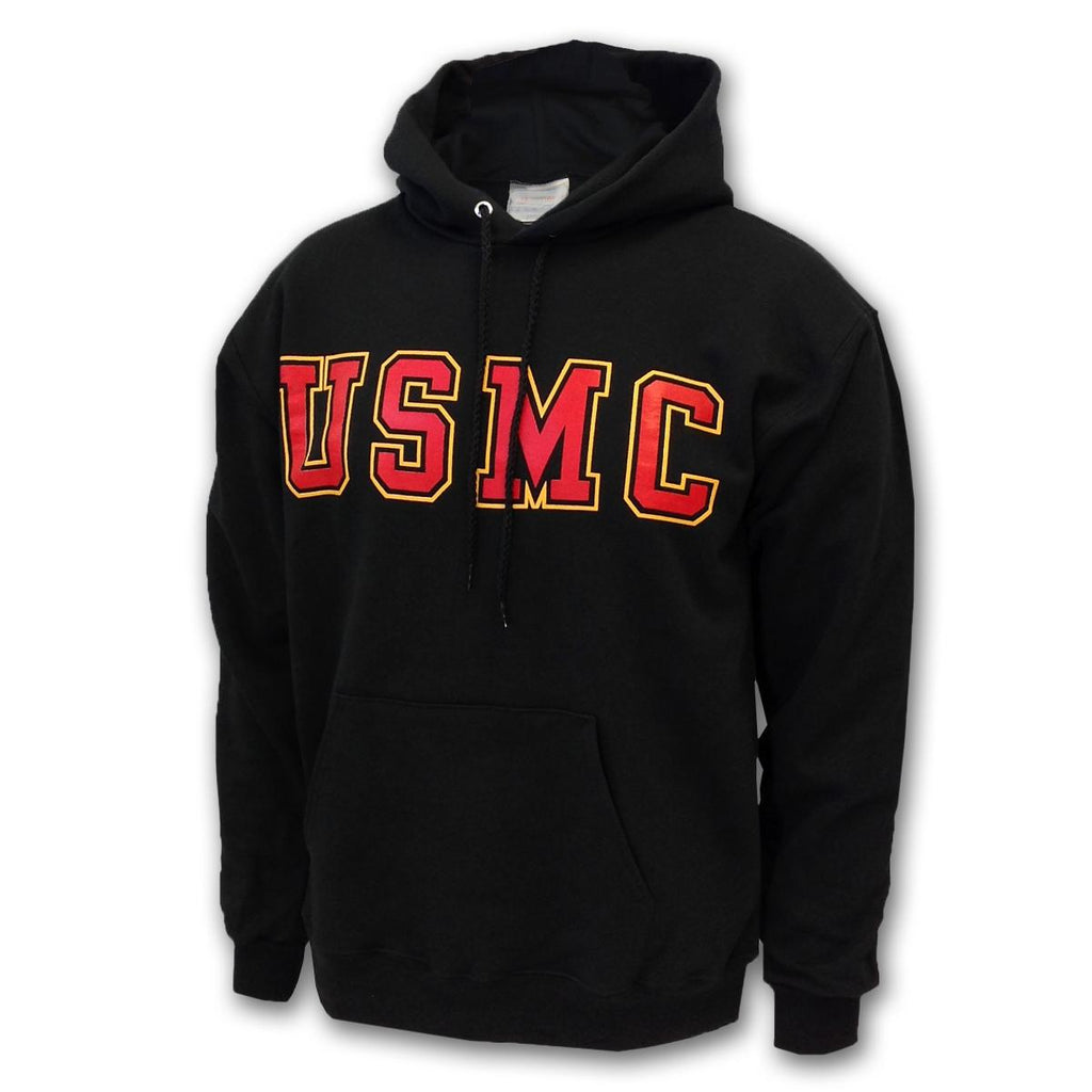 USMC Bold Block Hooded Sweatshirt