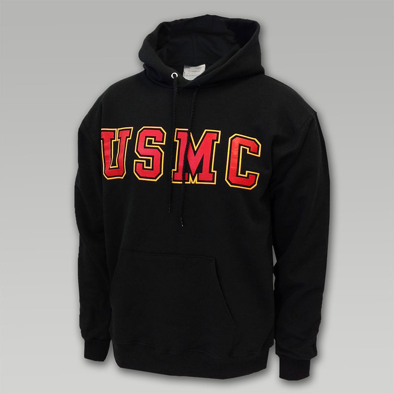 USMC Bold Block Hooded Sweatshirt