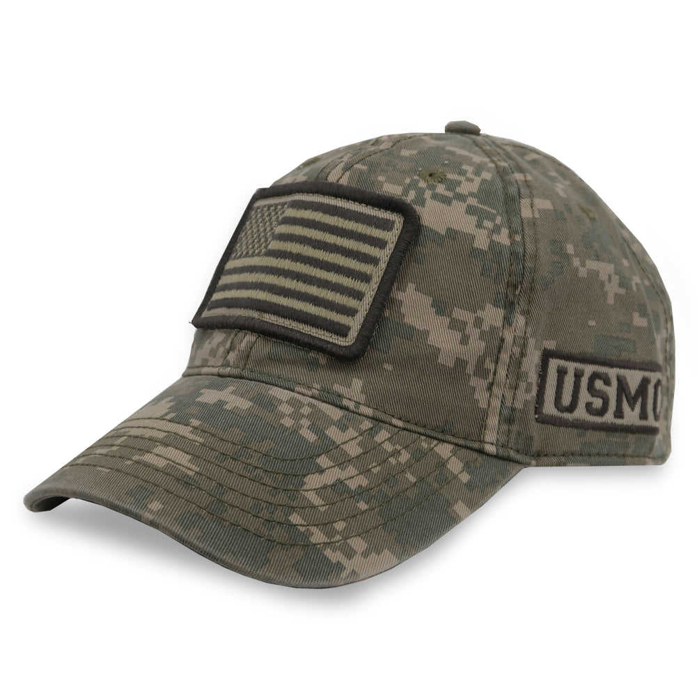 USMC DIGI CAMO FLAG HAT (CAMO) 2