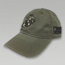 Load image into Gallery viewer, USMC EGA Veteran Twill Hat (Moss)