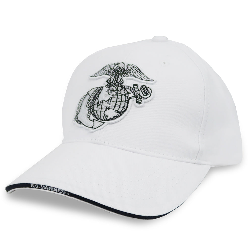 USMC Eagle Globe And Anchor Hat (White)