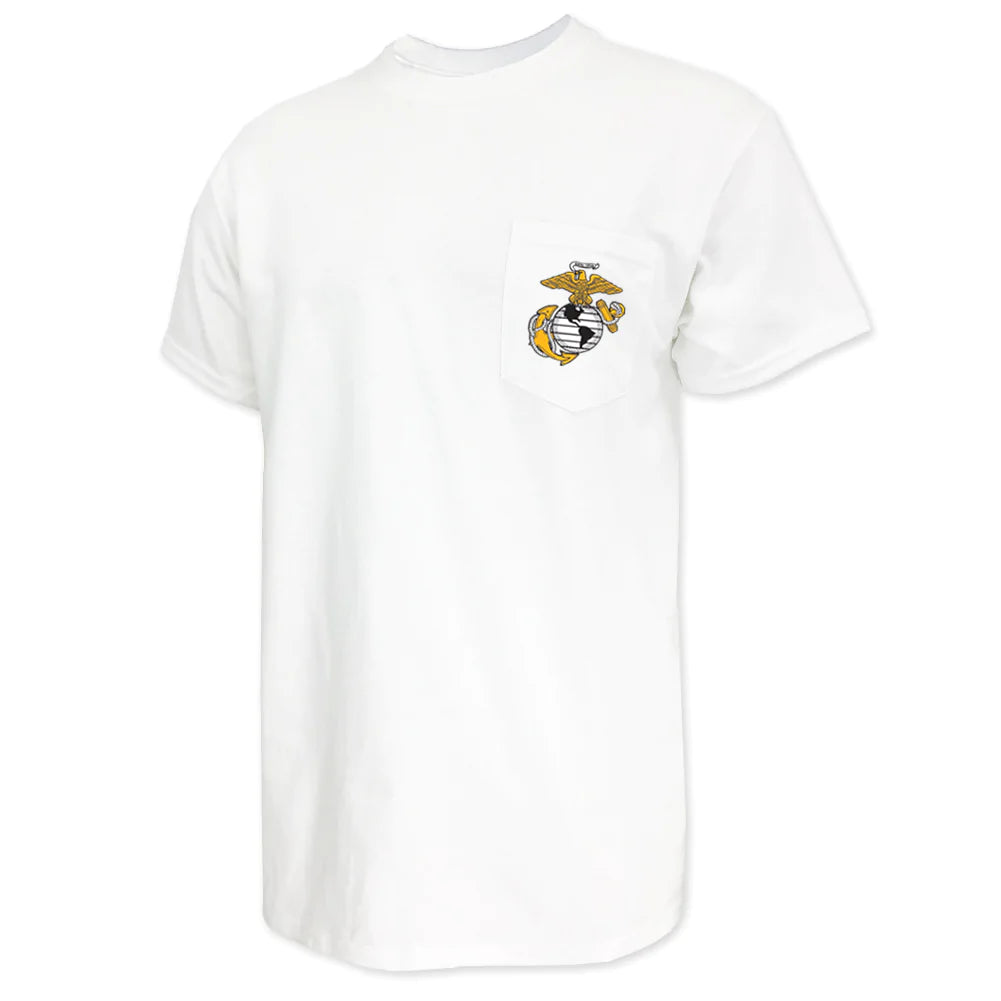 USMC EGA Logo Pocket T-Shirt