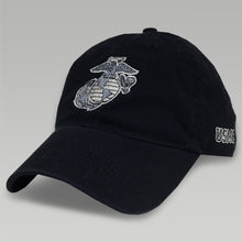 Load image into Gallery viewer, USMC EGA Twill Hat (Black)