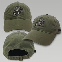 Load image into Gallery viewer, USMC EGA Twill Cap (Moss)