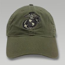 Load image into Gallery viewer, USMC EGA Twill Cap (Moss)