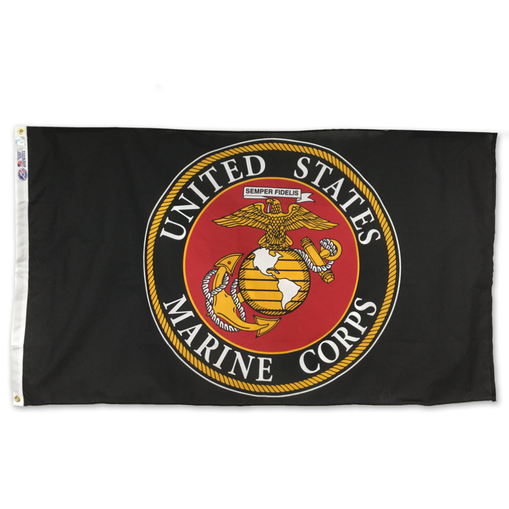 USMC Flag 3X5 (Black)