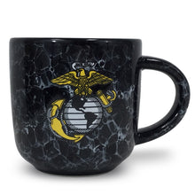 Load image into Gallery viewer, USMC Marbled 17 oz Mug (Black)