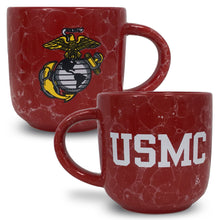 Load image into Gallery viewer, USMC Marbled 17 oz Mug (Red)