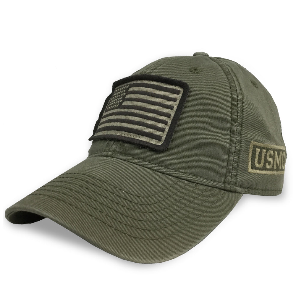 USMC Patch Flag Hat (Moss)