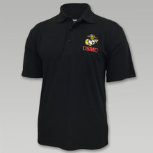 Load image into Gallery viewer, USMC PERFORMANCE POLO (BLACK) 3
