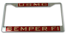 Load image into Gallery viewer, USMC Semper Fi License Plate Frame
