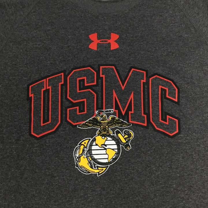 USMC Under Armour Arch EGA Tech T-Shirt (Grey)