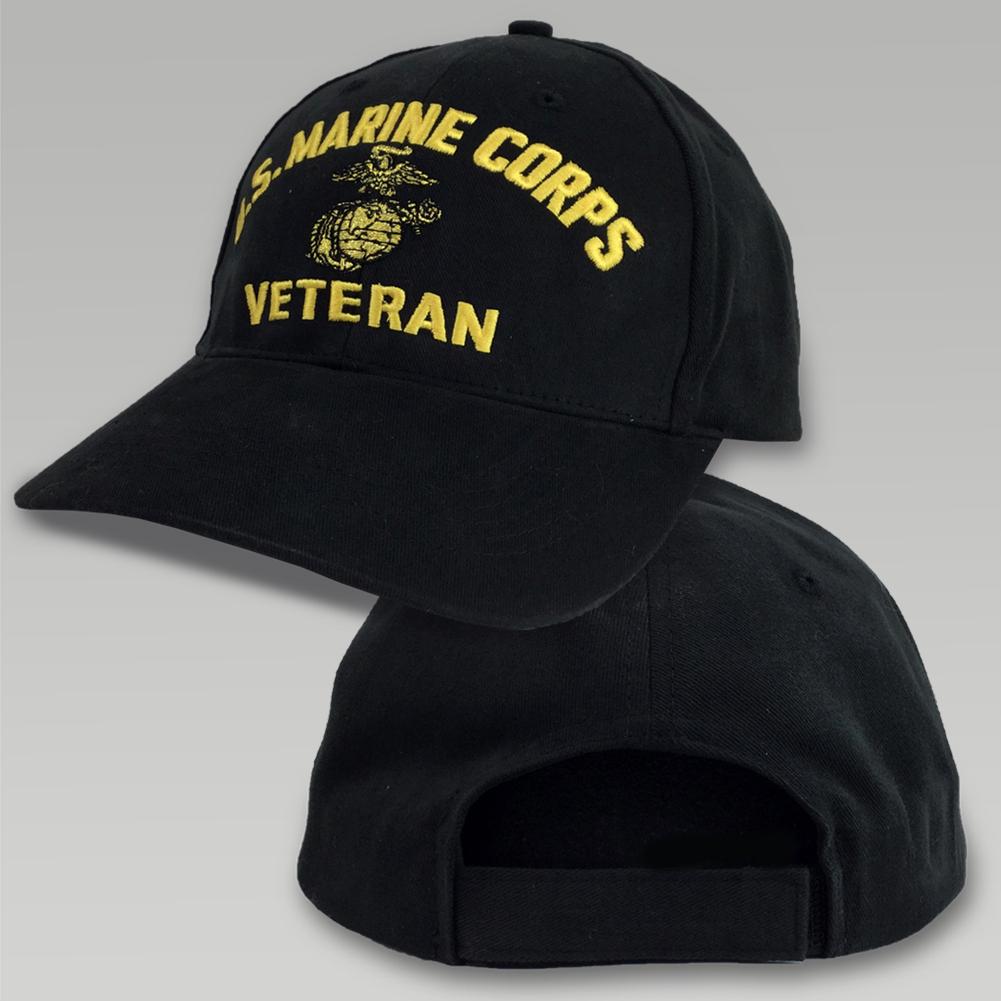 Officially Licensed US Marine Corps Veteran Baseball Cap - Structured Cotton Twill, Embroidered