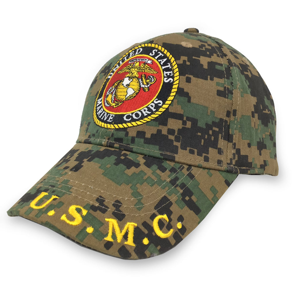 USMC WOODLAND CAMO HAT 6