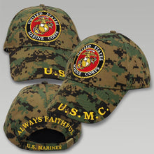 Load image into Gallery viewer, USMC WOODLAND CAMO HAT 1