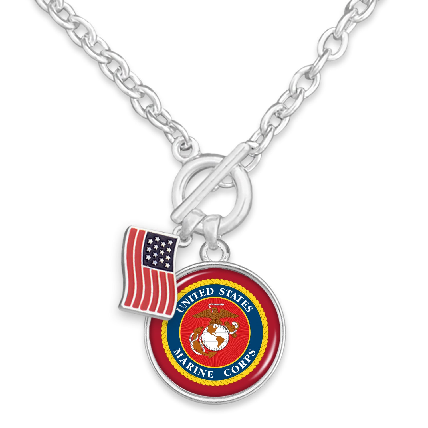 USMC Seal Toggle Necklace
